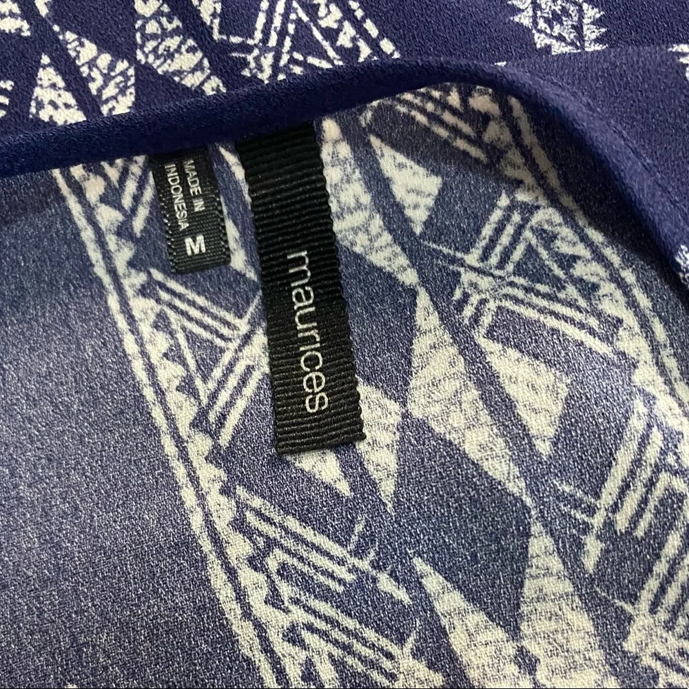 🇺🇸Beautiful Bandanna Quarter Zip Double Spaghetti Straps Tank Top Maurices - Picture 5 of 14